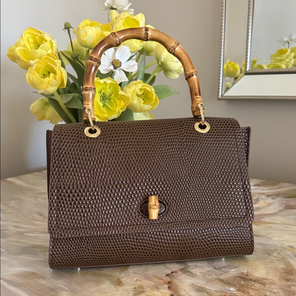 J. McLaughlin Alison Crossbody Bag with Bamboo Handle